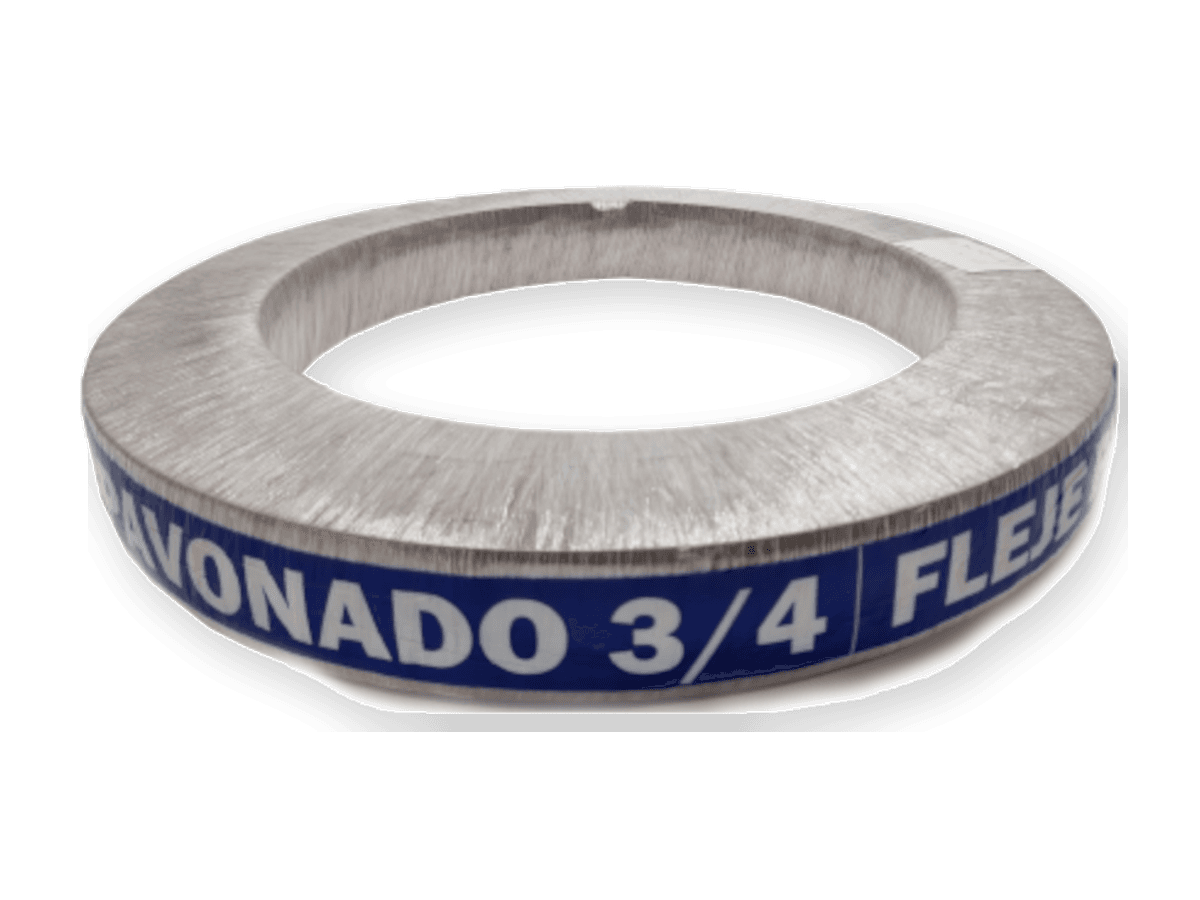 Rollo de fleje de acero pavonado de 3/4"