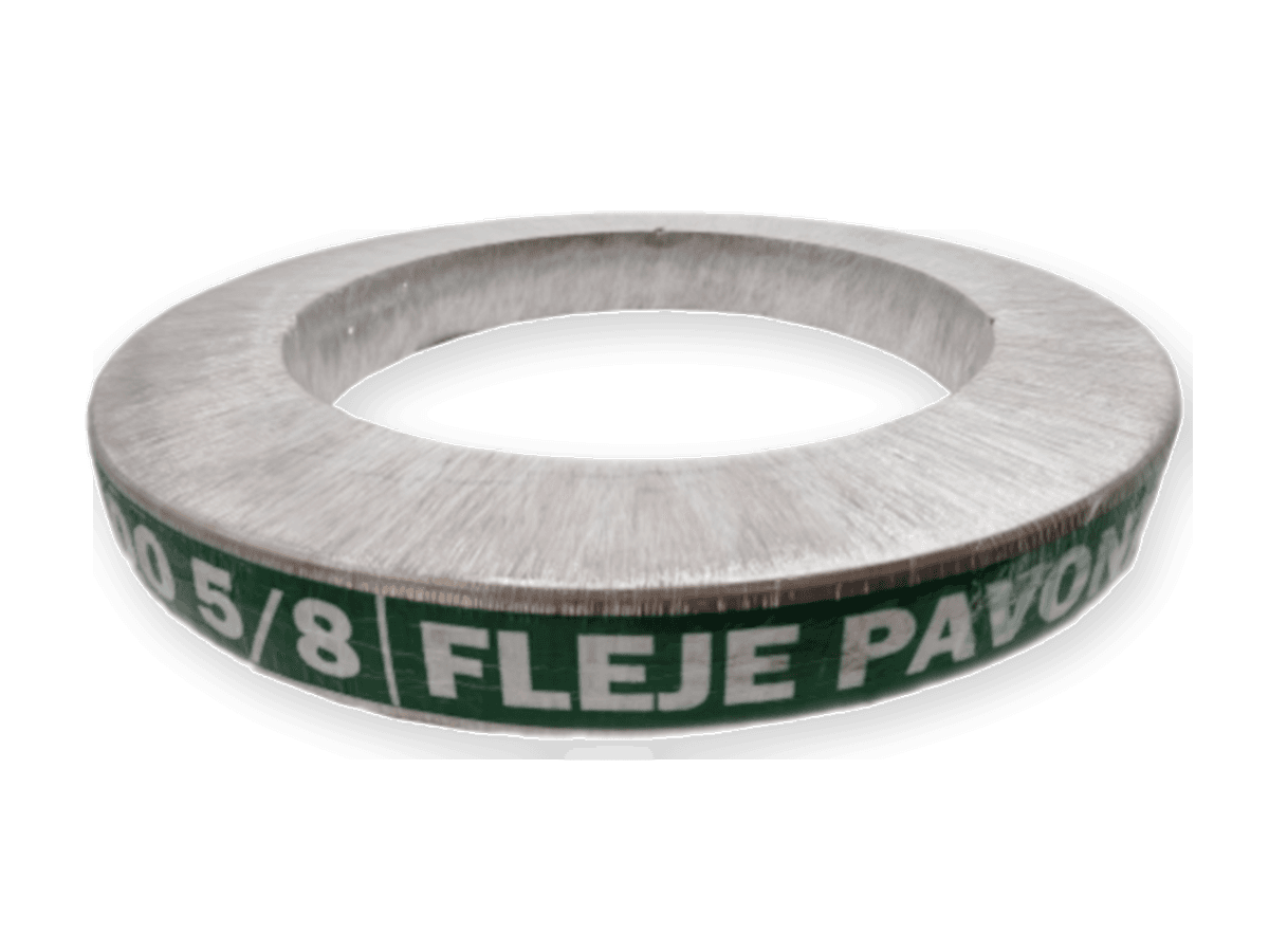Rollo de fleje de acero pavonado de 5/8"